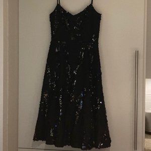 Dress the Population sequined Black A-line Dress